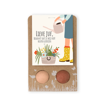 Zaadbommetjes ‘Lieve juf’