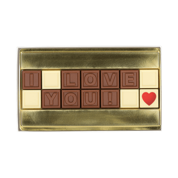 Chocoladetelegram ‘I love you!’