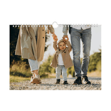 Gepersonaliseerde jaarkalender (liggend)