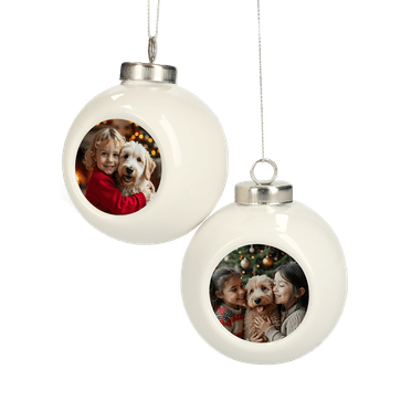 Gepersonaliseerde kerstbal set
