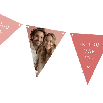 Valentijn slinger met foto’s