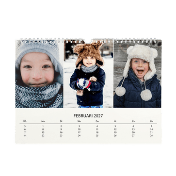 Gepersonaliseerde jaarkalender (liggend)