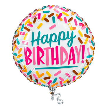 Heliumballon ‘Birthday sprinkles’