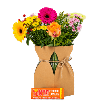 Bloemen + Tony’s pakket ‘Topper’