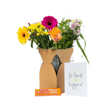 Bloemen + Tony’s pakket ‘Topper’