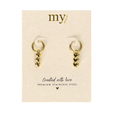 My Jewellery hartjes oorbellen