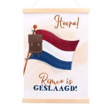 Gepersonaliseerde poster ‘Geslaagd’