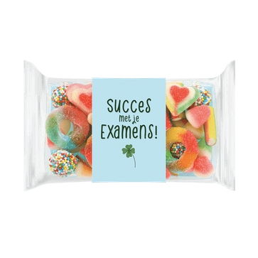 Snoepdoosje ‘Succes met je examens’ (280gr)