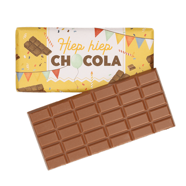 Verjaardag chocoladereep