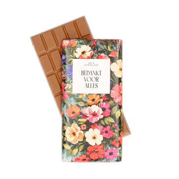 Moederdag chocoladereep ‘Bedankt voor alles’