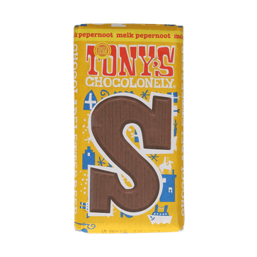 Tony’s Chocolonely chocoladeletter melk pepernoot