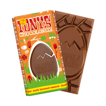 Tony's Chocolonely paasreep Karamel Zeezout