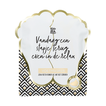 Voetenmasker ‘Stapje terug’