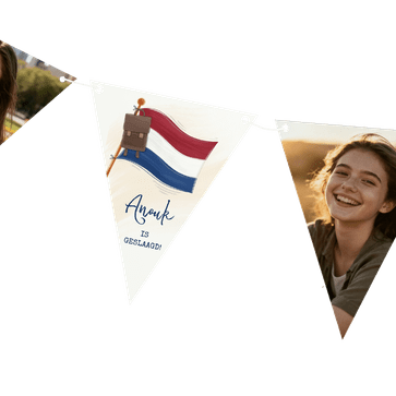 Geslaagd slinger met foto’s