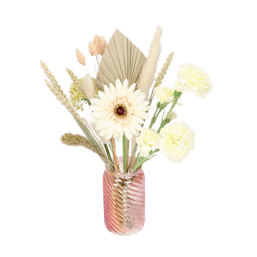 Boeket zijdebloemen wit