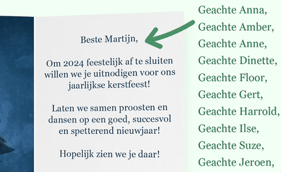 Automatische aanhef