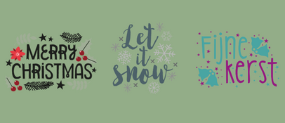 Kerstfiguren - Merry christmas, let it snow