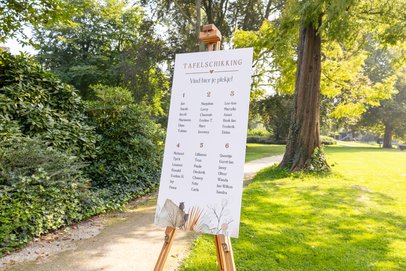 tuinbord bruiloft tafelschikking