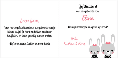 felicitatie geboorte