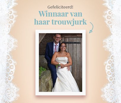 winnaar trouwjurk