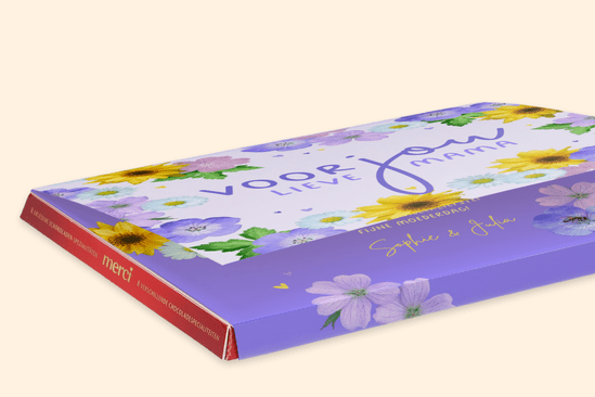 gepersonaliseerde chocolade voor vrouw