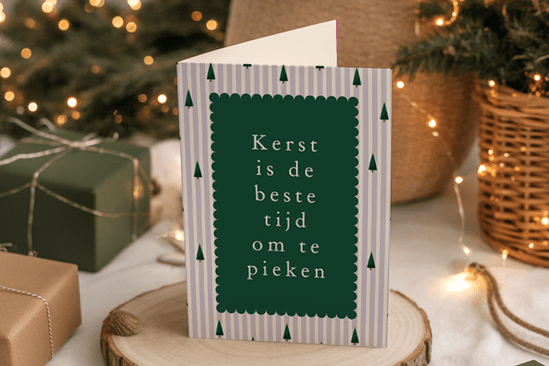 Kaart met kerstquote