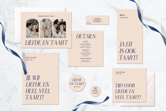 Drukwerk bruiloft overzicht