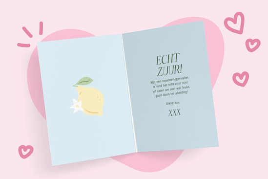 Kaartje met quote voor liefdesverdriet