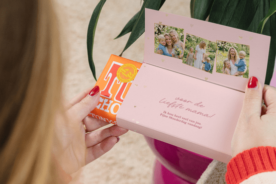 Gepersonaliseerde Tony's Chocolonely reep voor Moederdag