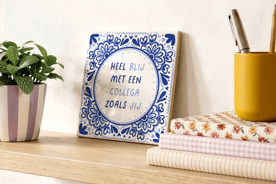 Gepersonaliseerde tegel voor medewerkers