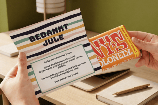 Chocolade cadeau voor secretaressedag