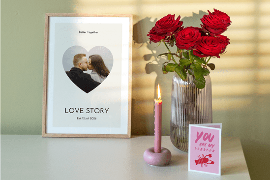 origineel valentijnscadeau: fotoposter