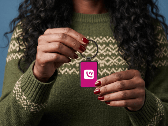 Sleutelhanger met logo als relatiegeschenk