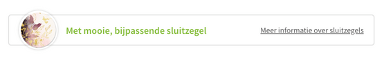 bijpassende sluitzegel