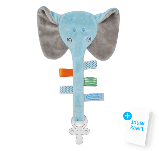 Speendoekje olifant blauw
