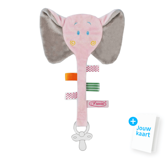 Speendoekje olifant roze