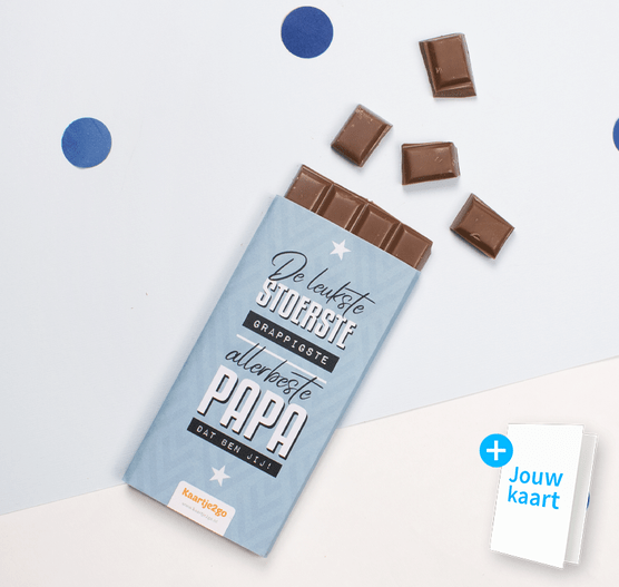 Chocoladereep ‘Leukste papa'