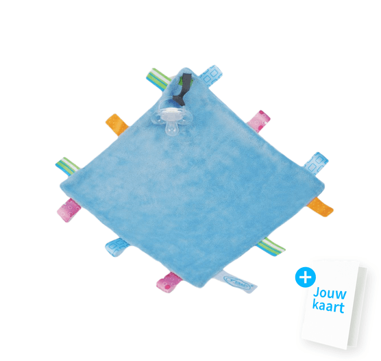Labeldoekje blauw