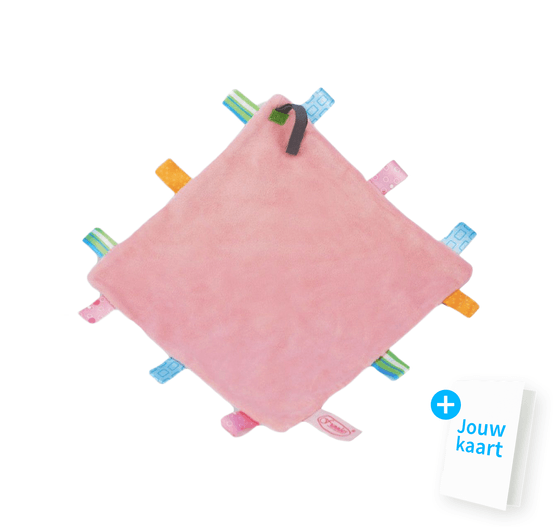 Labeldoekje roze