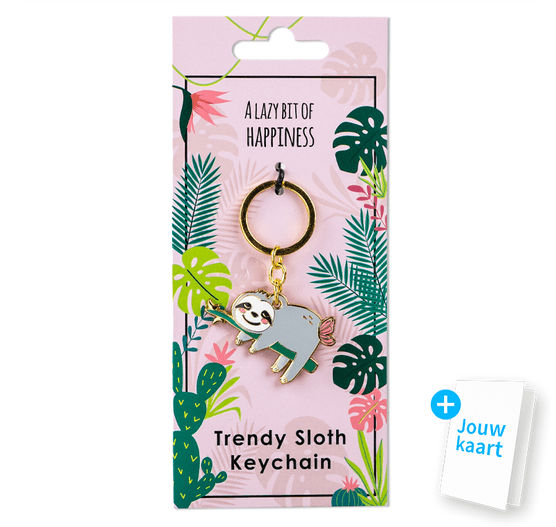 Luiaard sleutelhanger