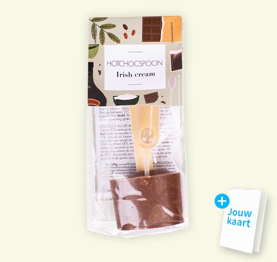 Chocolate spoon Irish Cream