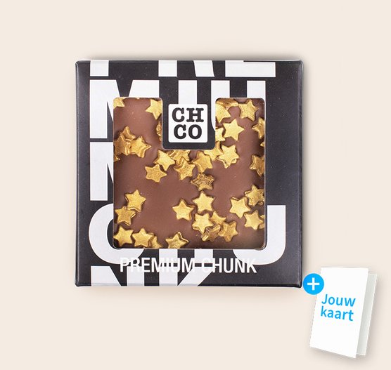 Chocolade chunk met sterren