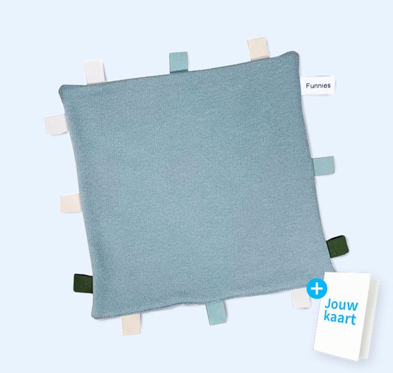 Labeldoekje blauw