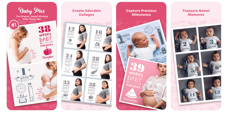 Buikfoto app baby pics