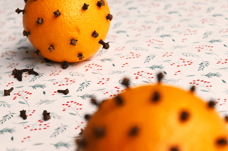 sinaasappels met kruidnagel