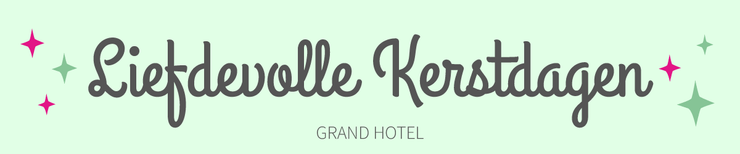 Kerst lettertype grand hotel