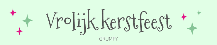 Kerst lettertype Grumpy