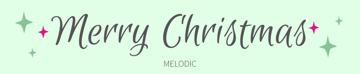 Kerst lettertype melodic