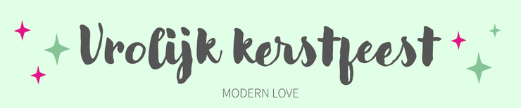 Kerst lettertype Modern Love