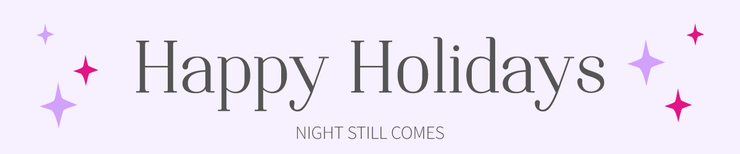 Kerst lettertype night still comes